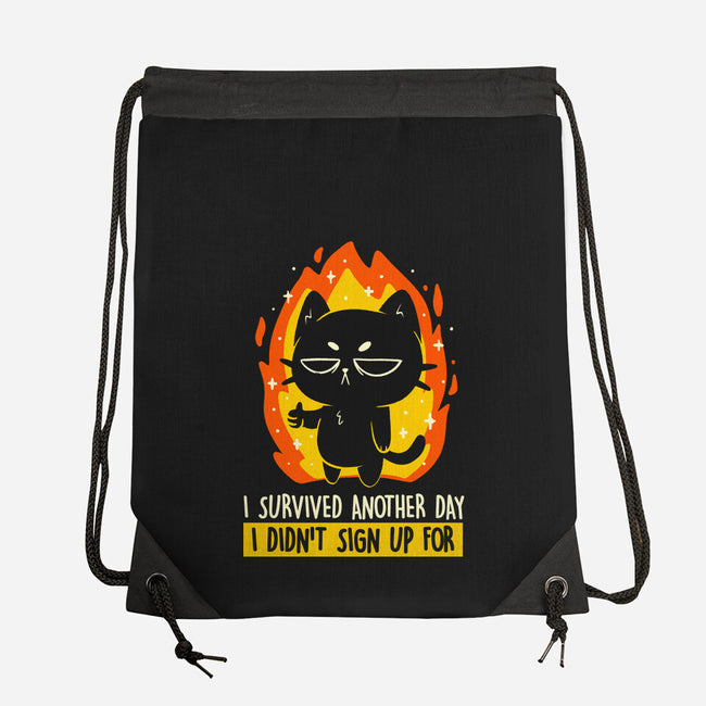 Survived Another Day-None-Drawstring-Bag-koalastudio