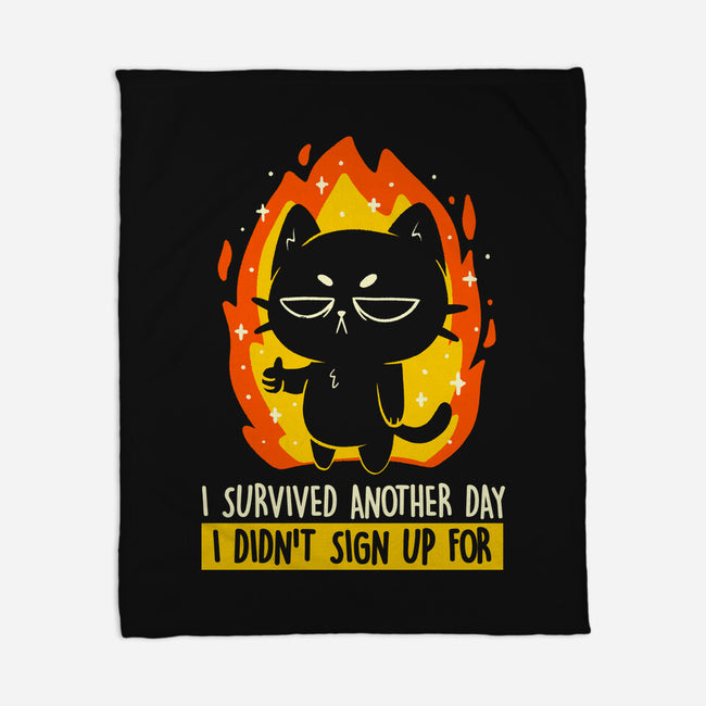 Survived Another Day-None-Fleece-Blanket-koalastudio
