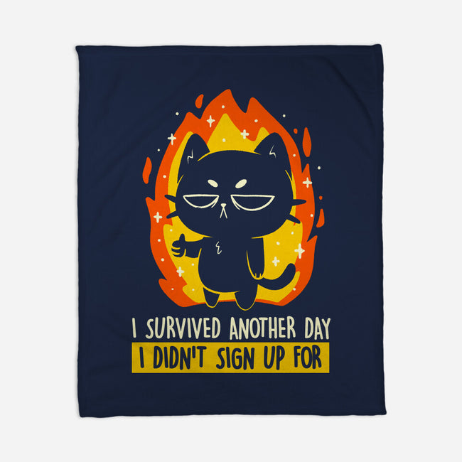 Survived Another Day-None-Fleece-Blanket-koalastudio