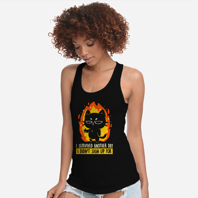 Survived Another Day-Womens-Racerback-Tank-koalastudio