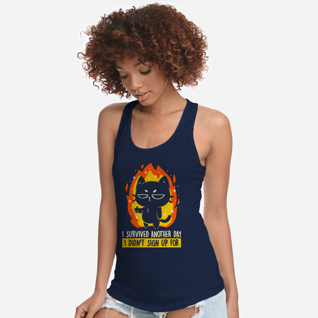 Survived Another Day-Womens-Racerback-Tank-koalastudio