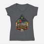 Dungeon Master Mind-Womens-V-Neck-Tee-hirolabs