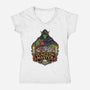 Dungeon Master Mind-Womens-V-Neck-Tee-hirolabs