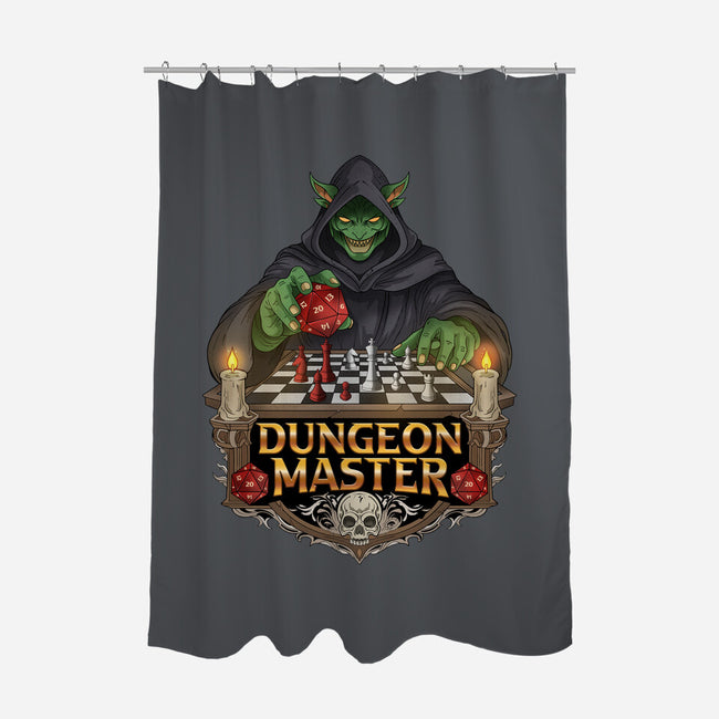 Dungeon Master Mind-None-Polyester-Shower Curtain-hirolabs