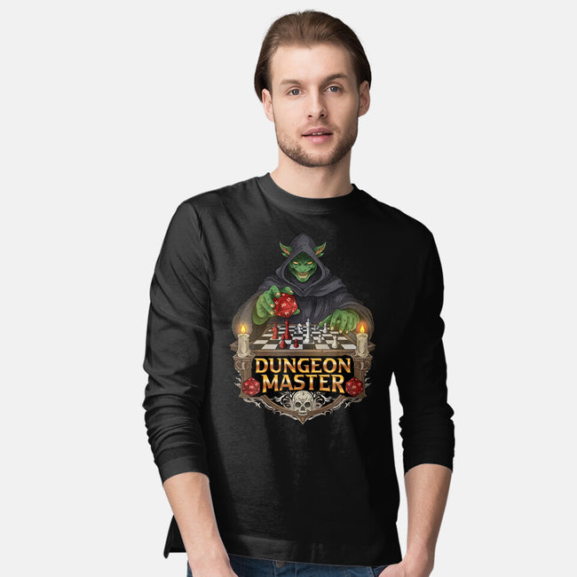 Dungeon Master Mind-Mens-Long Sleeved-Tee-hirolabs