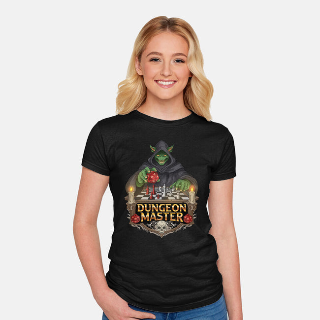 Dungeon Master Mind-Womens-Fitted-Tee-hirolabs