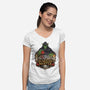 Dungeon Master Mind-Womens-V-Neck-Tee-hirolabs