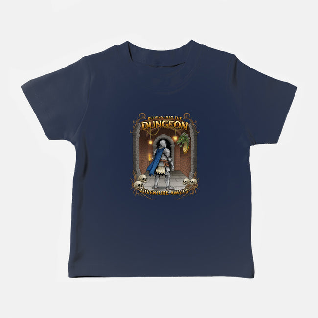 Delving The Dungeon-Baby-Basic-Tee-hirolabs