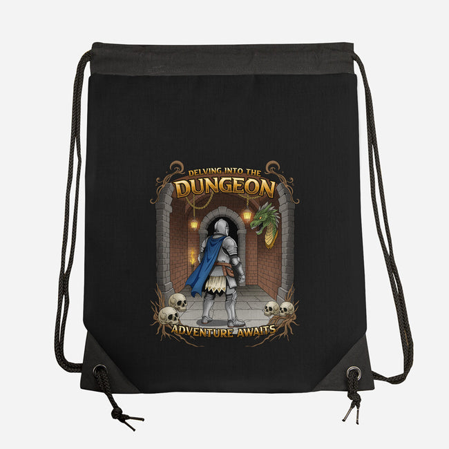Delving The Dungeon-None-Drawstring-Bag-hirolabs