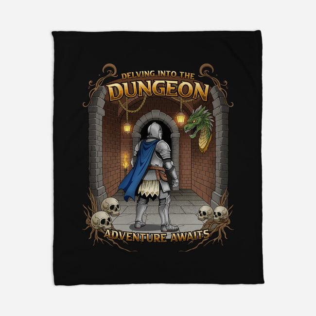 Delving The Dungeon-None-Fleece-Blanket-hirolabs