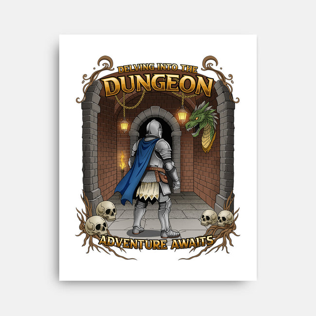 Delving The Dungeon-None-Stretched-Canvas-hirolabs