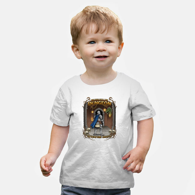 Delving The Dungeon-Baby-Basic-Tee-hirolabs
