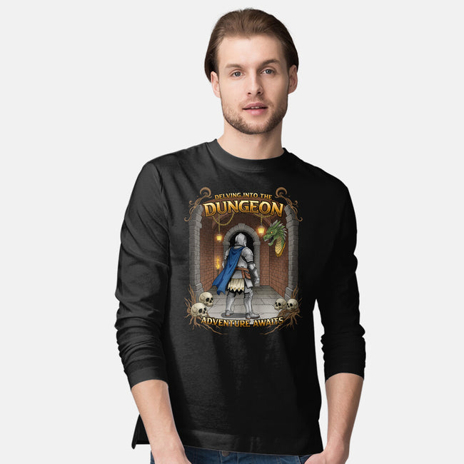 Delving The Dungeon-Mens-Long Sleeved-Tee-hirolabs