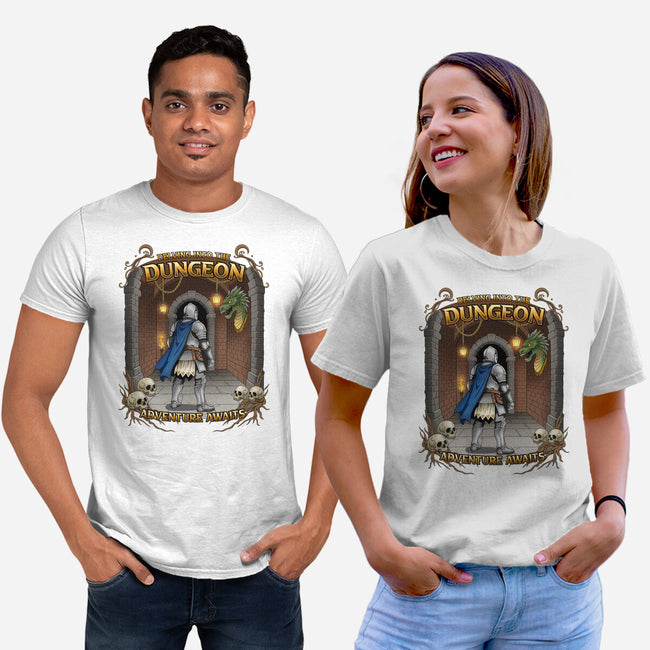 Delving The Dungeon-Unisex-Basic-Tee-hirolabs