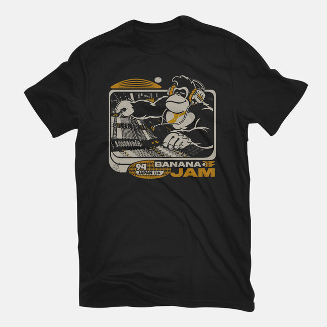 Banana Jam-Womens-Fitted-Tee-ilustrata