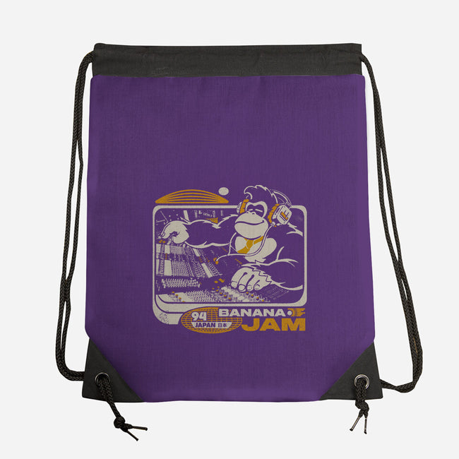 Banana Jam-None-Drawstring-Bag-ilustrata