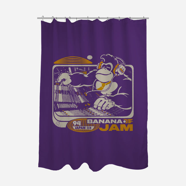 Banana Jam-None-Polyester-Shower Curtain-ilustrata