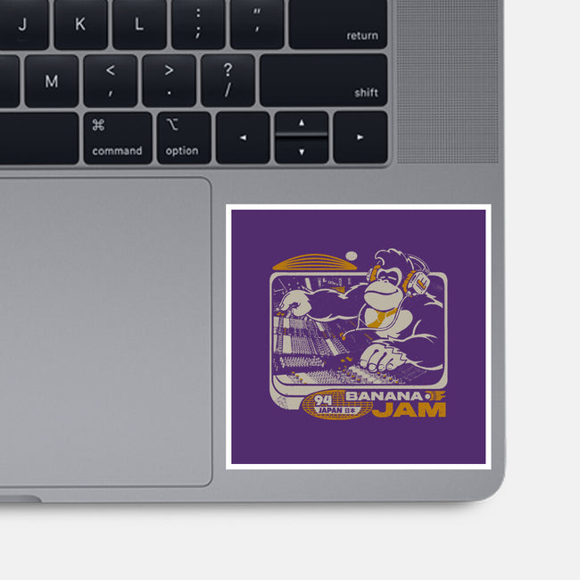 Banana Jam-None-Glossy-Sticker-ilustrata