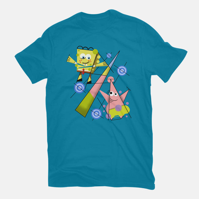 Abstract Friends-Mens-Basic-Tee-nickzzarto