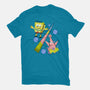 Abstract Friends-Mens-Basic-Tee-nickzzarto
