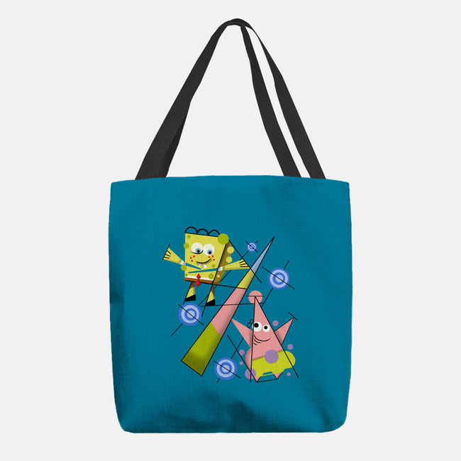 Abstract Friends-None-Basic Tote-Bag-nickzzarto