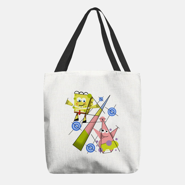 Abstract Friends-None-Basic Tote-Bag-nickzzarto
