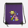 Abstract Friends-None-Drawstring-Bag-nickzzarto