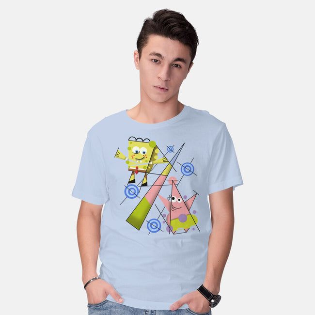 Abstract Friends-Mens-Basic-Tee-nickzzarto