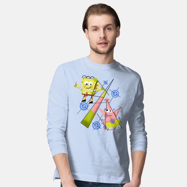 Abstract Friends-Mens-Long Sleeved-Tee-nickzzarto