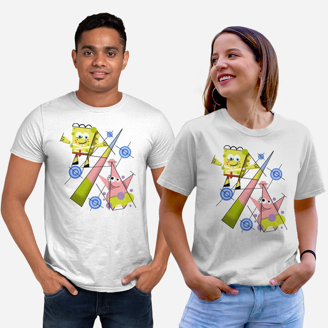 Abstract Friends-Unisex-Basic-Tee-nickzzarto
