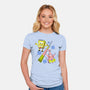 Abstract Friends-Womens-Fitted-Tee-nickzzarto