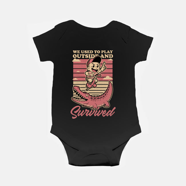Vintage Playing Dangerous-Baby-Basic-Onesie-Studio Mootant