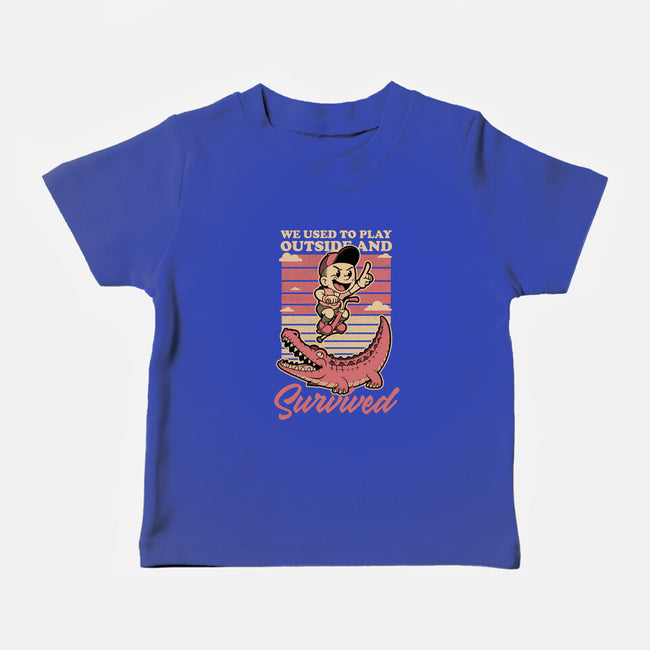 Vintage Playing Dangerous-Baby-Basic-Tee-Studio Mootant
