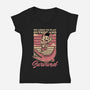 Vintage Playing Dangerous-Womens-V-Neck-Tee-Studio Mootant