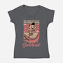 Vintage Playing Dangerous-Womens-V-Neck-Tee-Studio Mootant