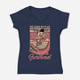 Vintage Playing Dangerous-Womens-V-Neck-Tee-Studio Mootant