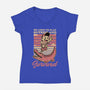 Vintage Playing Dangerous-Womens-V-Neck-Tee-Studio Mootant