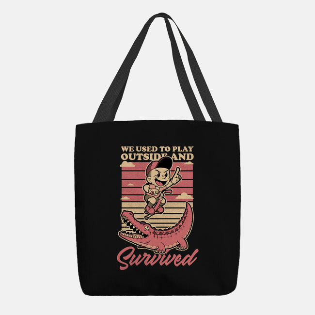 Vintage Playing Dangerous-None-Basic Tote-Bag-Studio Mootant