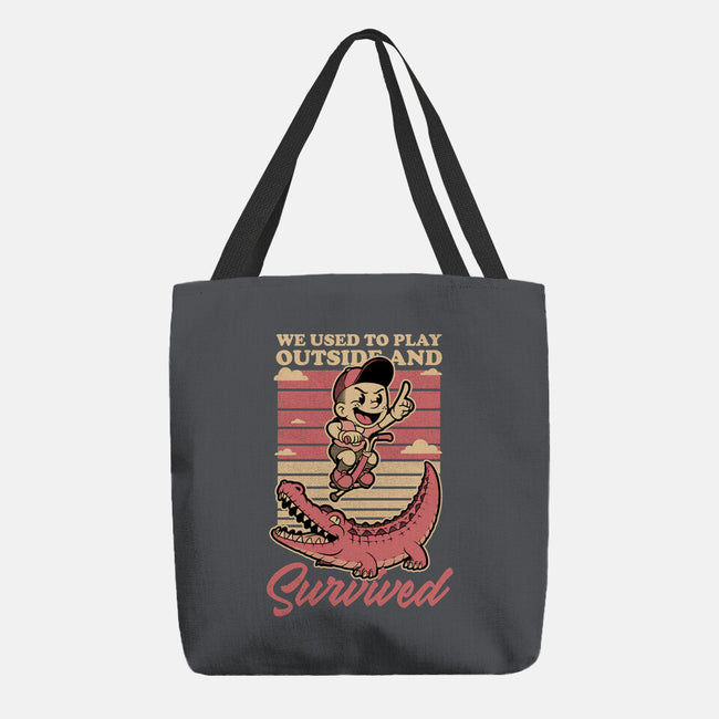 Vintage Playing Dangerous-None-Basic Tote-Bag-Studio Mootant