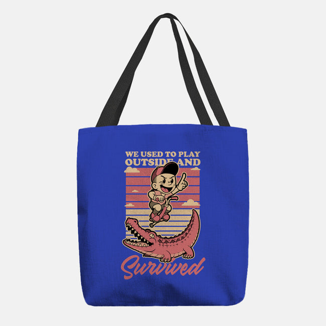 Vintage Playing Dangerous-None-Basic Tote-Bag-Studio Mootant