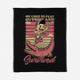 Vintage Playing Dangerous-None-Fleece-Blanket-Studio Mootant