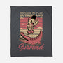 Vintage Playing Dangerous-None-Fleece-Blanket-Studio Mootant