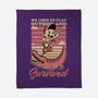 Vintage Playing Dangerous-None-Fleece-Blanket-Studio Mootant