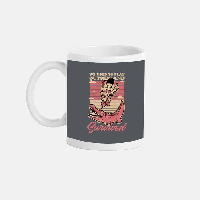 Vintage Playing Dangerous-None-Mug-Drinkware-Studio Mootant