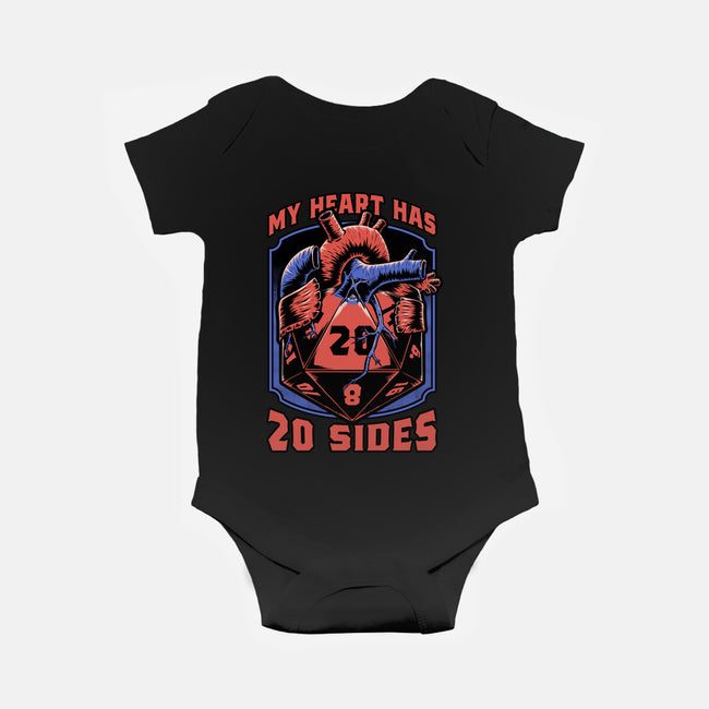 Dice Heart-Baby-Basic-Onesie-Studio Mootant