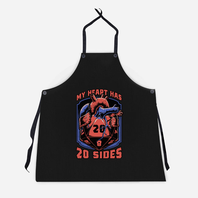 Dice Heart-Unisex-Kitchen-Apron-Studio Mootant