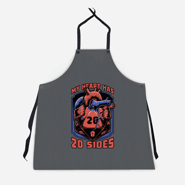 Dice Heart-Unisex-Kitchen-Apron-Studio Mootant