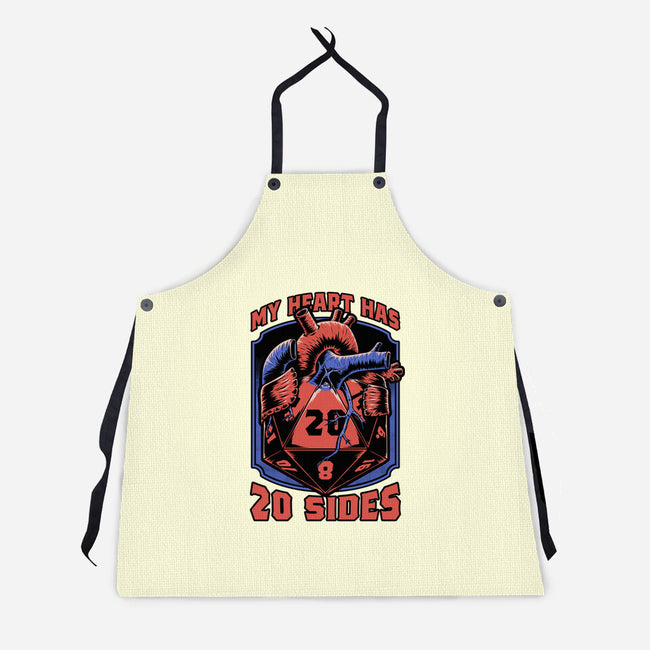 Dice Heart-Unisex-Kitchen-Apron-Studio Mootant