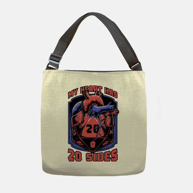 Dice Heart-None-Adjustable Tote-Bag-Studio Mootant