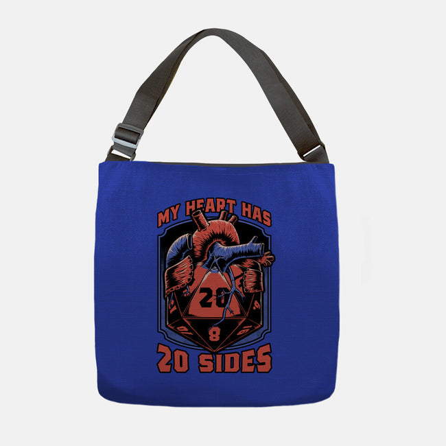 Dice Heart-None-Adjustable Tote-Bag-Studio Mootant